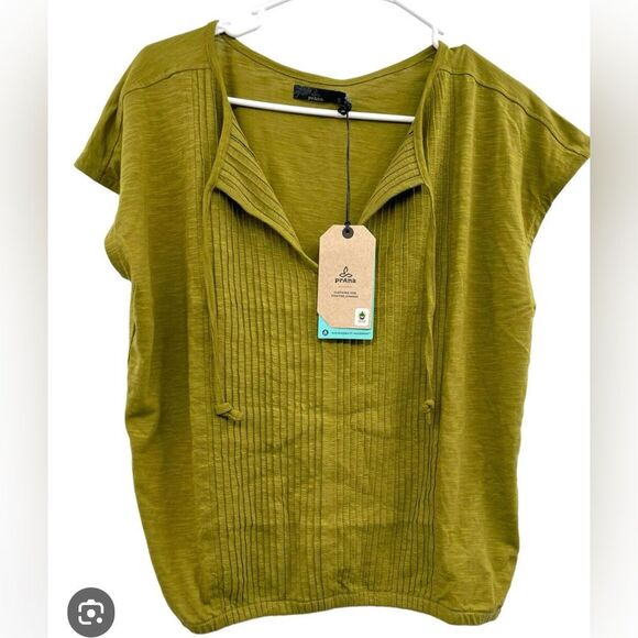PrAna Ocupas Popover sweet grass short size small sleeve short sleeve top 💗 XS - Picture 5 of 9